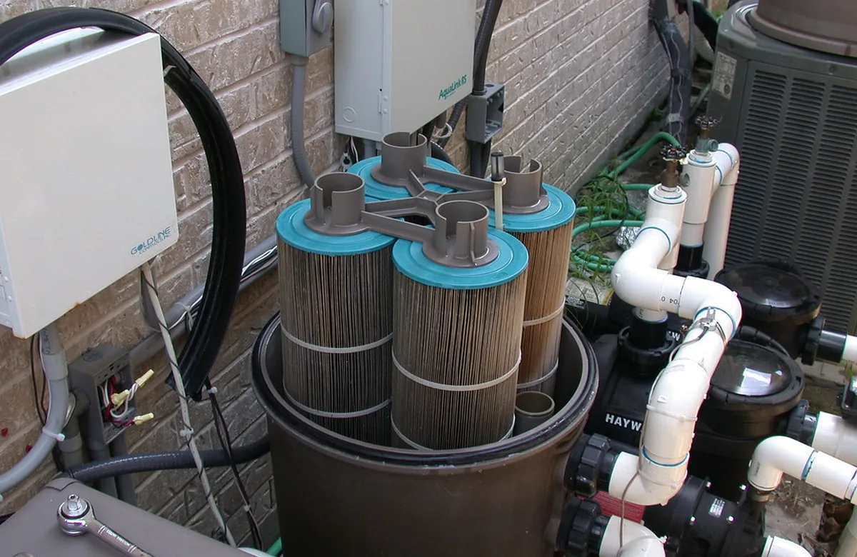 Filtros e tubulação para bomba e filtro de piscina