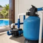 Filtro de areia, bomba e tubulação de piscina para dimensionamento em Guapó