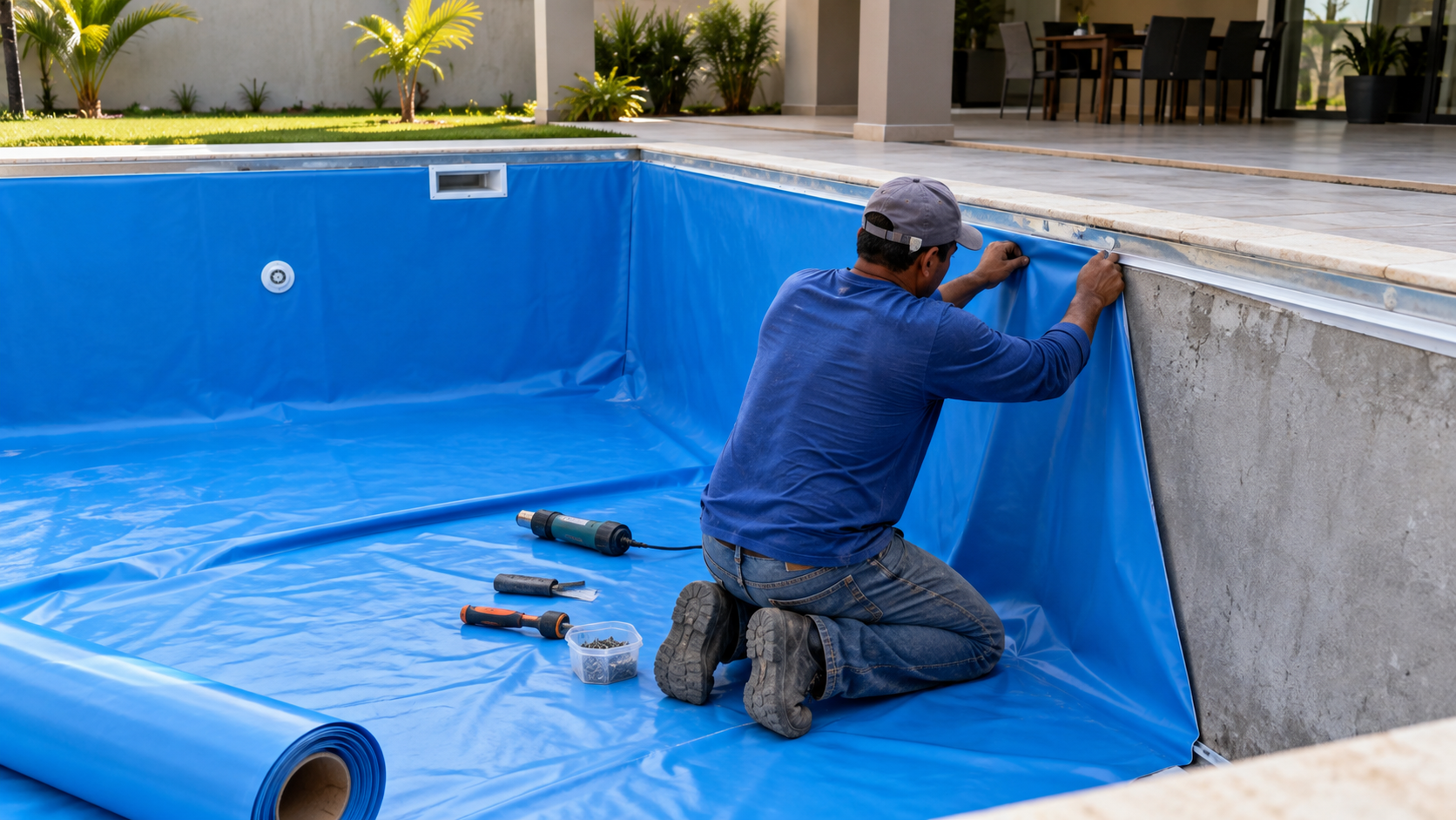 Filtros e casa de máquinas para piscina no Setor Industrial, Goiânia