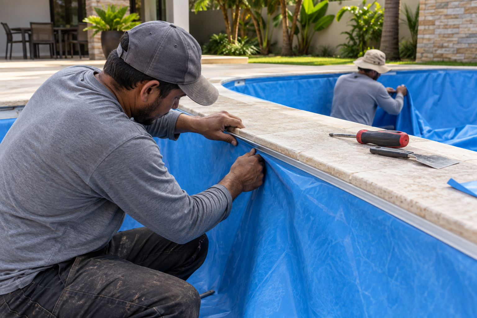 Construção de piscina residencial no Setor Mansões Bernardo Sayão, Aparecida de Goiânia